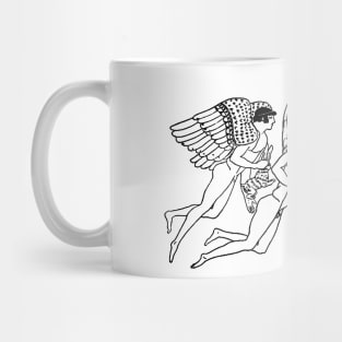 3 Winged Greek Gods Bringing Gifts of Love Mug